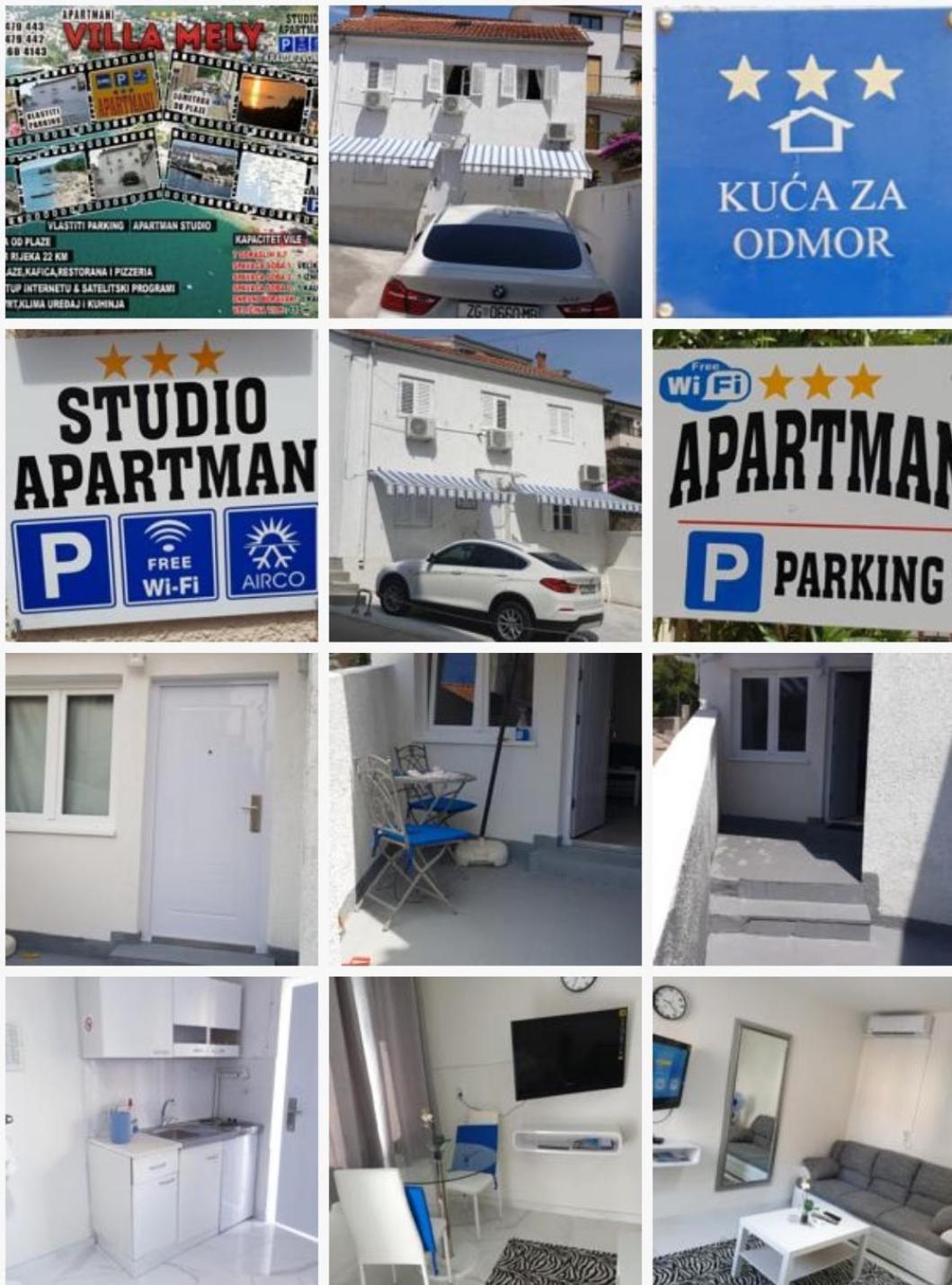 Villa Mely Crikvenica Kvarner Exteriör bild